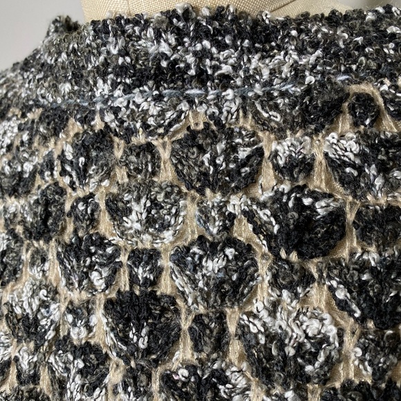 Alberto Makali knit poncho pullover sweater with fringe - Picture 2 of 4